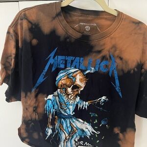 LG Brown and Black Tie-Dye T-Shirt